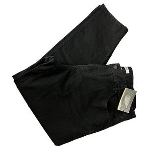 𝅺NWT REFUGE Black CROP Boyfriend Jeans WOMENS Size 16 Distressed